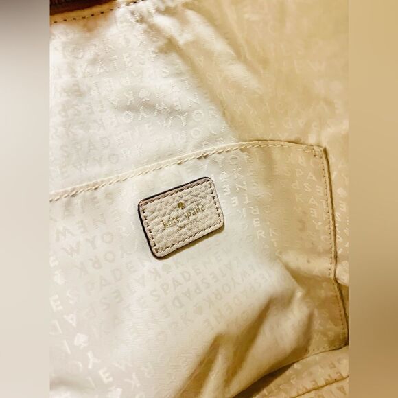 Kate Spade Grey Leather Shoulder Bag Handbag WKRU33221 - Picture 9 of 11